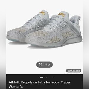 APL Silver and Gold Techloom Tracer Sneakers